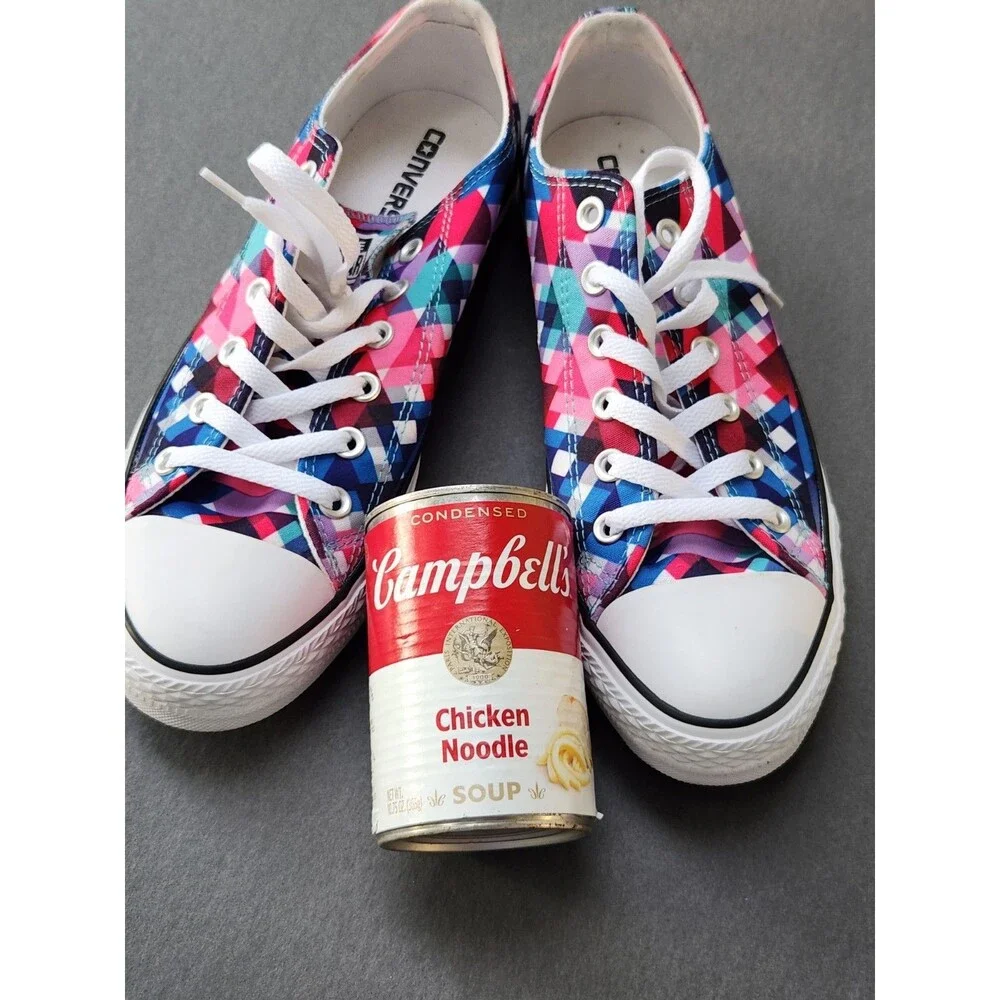 Converse All Star Low Tops Women's 10 Size Men's Size 8 Multicolor Diamond